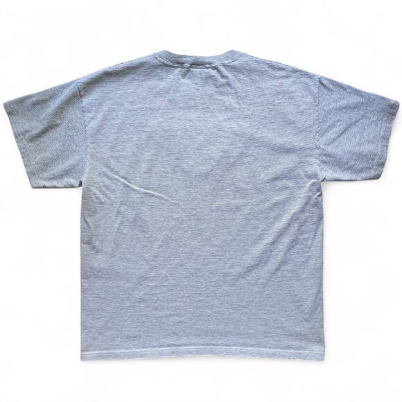 Vintage Embroidered St Thomas Micro Stripe Anchor Beach T Shirt Single Stitch XL - Picture 7 of 9